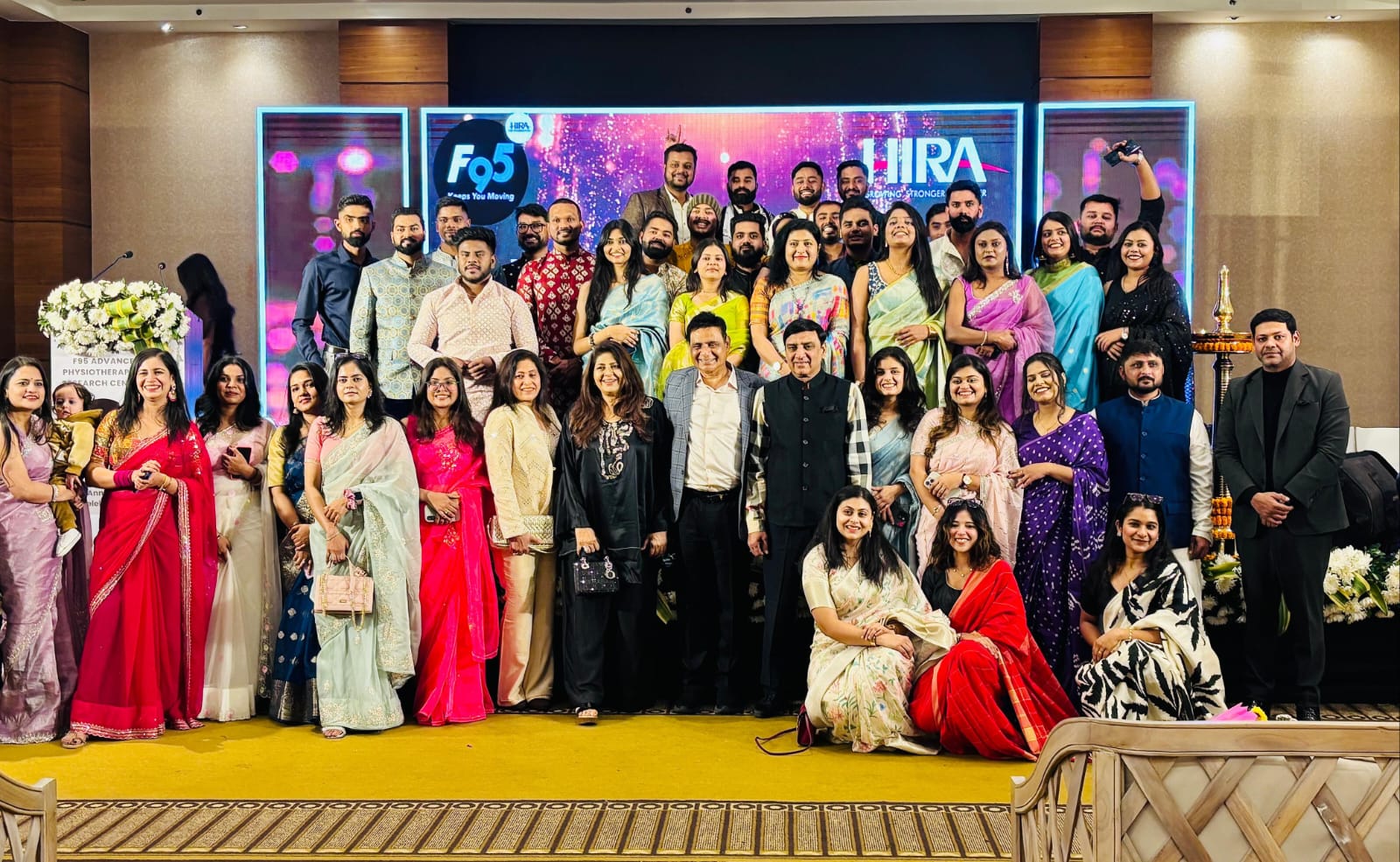 Expert physiotherapist conducting posture assessment at awareness camp