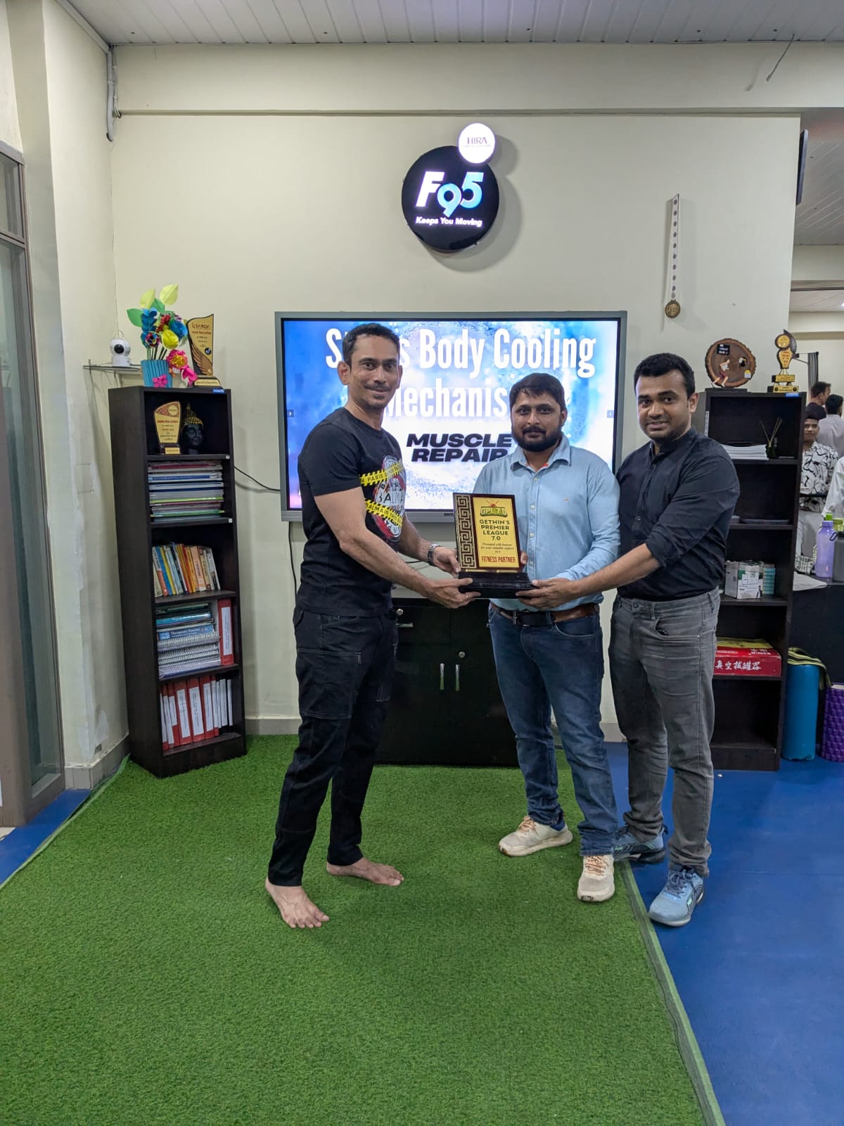 Full F95 team and HIRA CSR representatives at health drive