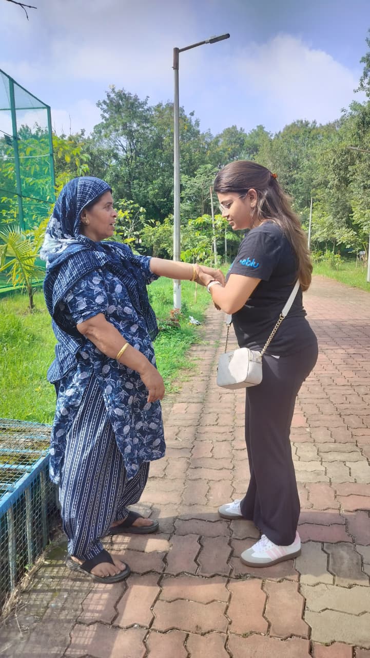 F95 director presenting the AI analysis technology to media and guests